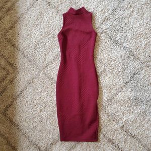 Windsor Maroon Cocktail Party Dress Fitted Sz S